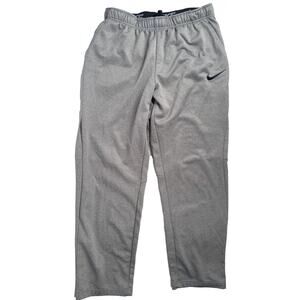 Nike Dri-FIT Gray Athletic Training Pants Men’s Large 32x30 Stretch Joggers